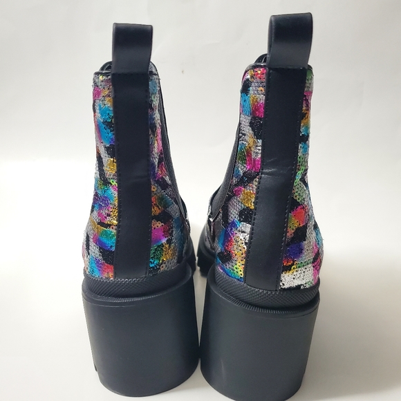 Betsey Johnson Multi-Color Moto Bootie - Picture 3 of 9